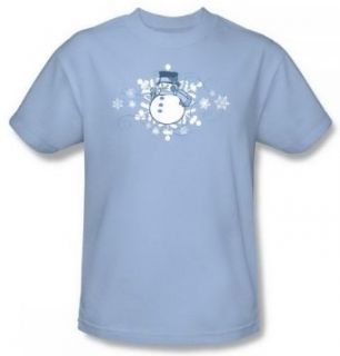 Winter Day Light Blue Adult Shirt GSA463 AT: Fashion T Shirts: Clothing