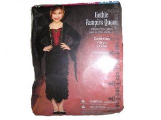 Girls Gothic Vampire Queen Costume Dress Small 4 6x: Clothing