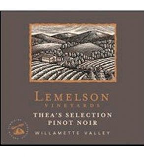 Lemelson Vineyards Pinot Noir Thea's Selection 2009 750ML: Wine