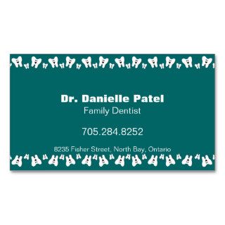 Family Dentist Business Card   Happy Teeth