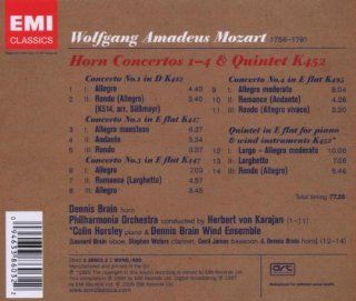 Mozart: Horn Concertos Nos. 1 4 / Quintet, K.452 ~ Brain: Music