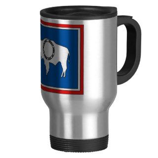 Wyoming Flag Map Coffee Mug