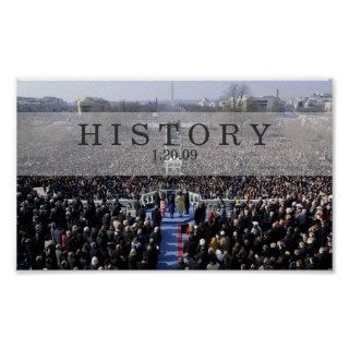 HISTORY: President Obama Swearing in Ceremony Poster