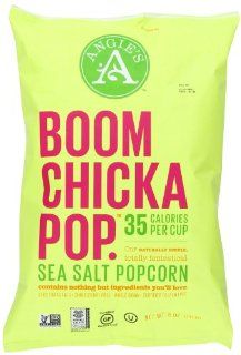 Angie's Artisan Treats Popcorn, Boomchickapop Sea Salt, 5 Ounce : Popped Popcorn : Grocery & Gourmet Food