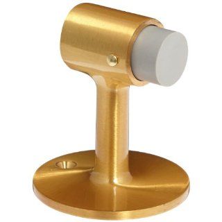 Rockwood 471.10 Bronze Door Stop, #8 x 3/4" OH SMS Fastener with Plastic Anchor, 2 1/2" Base Diameter x 3" Height, Satin Clear Coated Finish: Industrial & Scientific