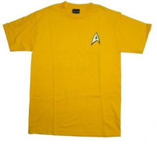 Star Trek Command Gold Uniform T Shirt: Clothing