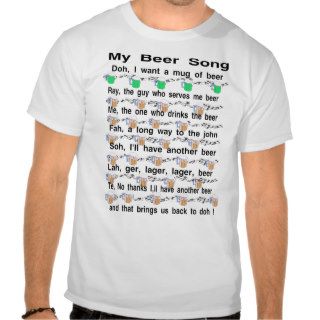 beer song shirts