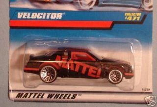 Mattel Hot Wheels 1996 164 Scale Black Velocitor Die Cast Car Collector #471 Toys & Games