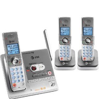 AT&T SL82318 DECT 6.0 Cordless Phone, Silver/Gray, 3 Handsets : Cordless Telephones : Electronics