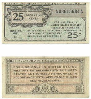 Military Payment Certificate ND (1946) 25 Cents Series 461, Pick M3: Everything Else