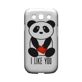 I Like You Panda Geeks Designer Line Heart Series Slim Hard Case for Samsung Galaxy S3: Cell Phones & Accessories