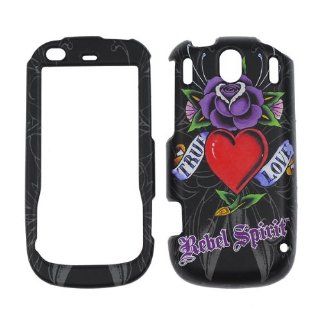 Rebel Spirit   True Love with rubberized finish   Tattoo Designer   Palm Pixi Plus   Hard Case/Cover/Faceplate/Snap On/Housing/Protector: Cell Phones & Accessories