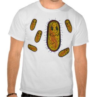 Mean Bacteria Cartoon Character T Shirts