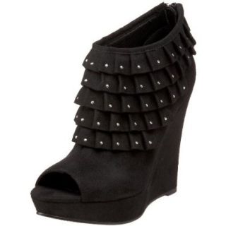 Michael Antonio Studio Women's Gradie Wedge Boot,Black,6 M US: Shoes
