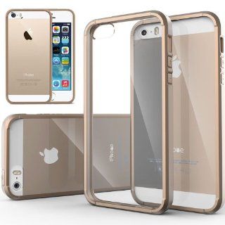 Caseology Apple iPhone 5/5S [Premium Fusion Series]   Slim Fit Hybrid Scratch Resistant Clear back thin Cover with Shock Absorbent TPU Protector Bumper Case (Almond Beige) [Made in Korea] (for Verizon, AT&T Sprint, T mobile, Unlocked): Cell Phones &