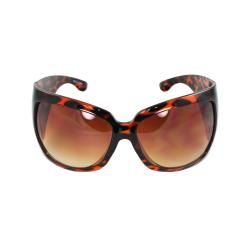 Stylish Wrap Sunglasses Red Leopard Frame Amber Gradient Lenses for Women and Men Fashion Sunglasses