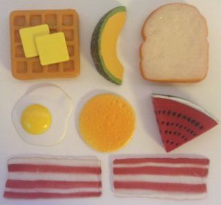 Realistic Play Food for Play Kitchen Pretend Food Little Breakfast Set: Everything Else