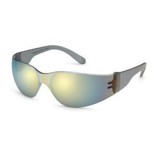Gateway Safety 467M UL Certified StarLite Safety Glasses, Gold Mirror Lens, Gray Temple (Pack of 10)