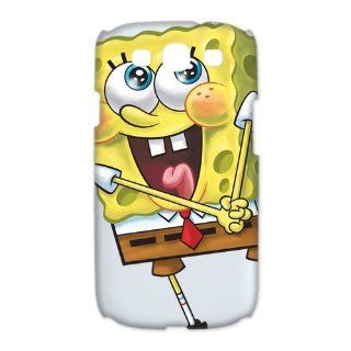 LVCPA Cute Cartoon SpongeBob SquarePants Printed Hard Plastic Case Cover for Samsung Galaxy S3 I9300 (6.28)CPCTP_485_13 Cell Phones & Accessories
