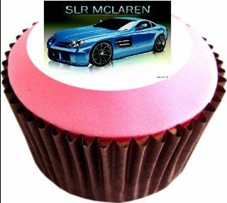 MERCEDES BENZ SLR McLAREN 12 x 38mm (1.5 Inch)Cake Toppers Edible wafer paper 2963   Decorative Cake Toppers