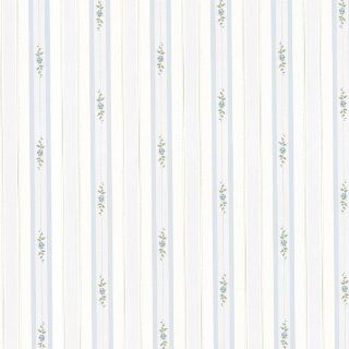 Brewster 487 68843 Belle Rose Stripe Wallpaper, Blue    