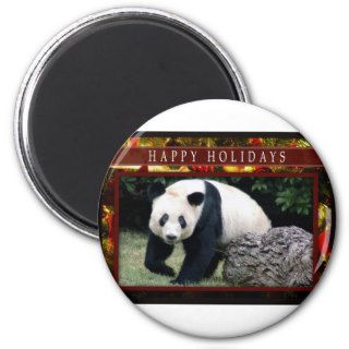 Giant Panda or Baby Panda St. Patrick's magnet