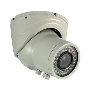 High Resolution Day/Night Vandal Resistant Dome Camera 2.8 12mm Vari Focal Lens White : Camera & Photo