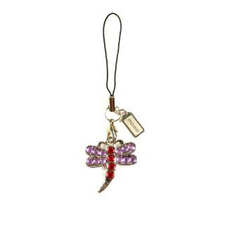 Luxury "Butterfly" Rhinestones Jewel Cell Phone Charm: Cell Phones & Accessories