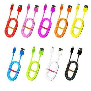 Ayangyang 2m 9 Color Iphone 5 Extra Long 6.3ft 8 Pin to USB Charger Cable for Iphone 5 Ipod Touch 5th Nano 7th Gen Can Not Support Audio Packet of 9: Cell Phones & Accessories