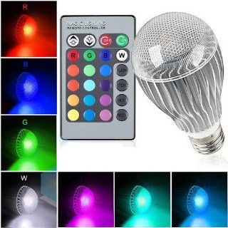 T Power ( 9W 9Watt E27 ) 16 Colors LED Magic Spot Light Bulb (for Holiday Decorations Christmas Xmas NEW YEAR Decorate Lighting Spotlight Halloween strobe, Dimmer glow & flash ) with Wireless Remote control Multi function   Led Household Light Bulbs  