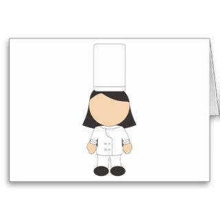 Female Chef Card