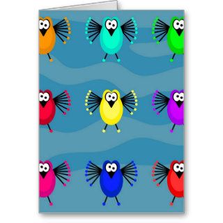 Funky Birds Cards
