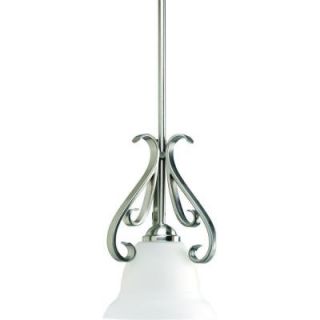 Progress Lighting Torino Collection 1 Light Brushed Nickel Mini Pendant P5153 09