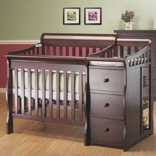 Newport 2 in 1 Convertible Mini Crib and Changer Combo   Crib And Changing Table Combo