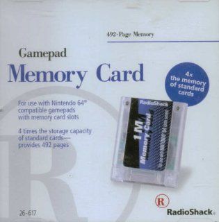 Nintendo 64 Gamepad Memory Card with 492 Page Memory: Video Games