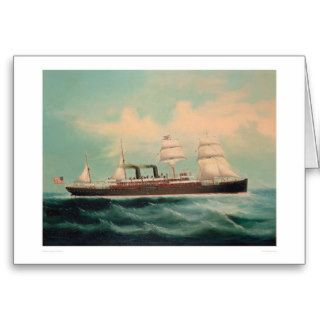 Steamship S.S. China (1614A) Greeting Cards