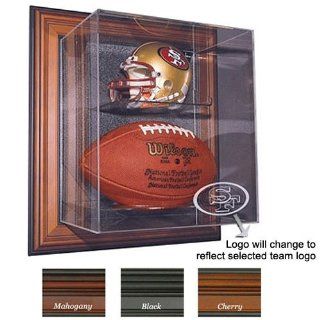 Tampa Bay Buccaneers Mini Helmet and Football "Case Up" Display, Mahogany : Sports Related Display Cases : Sports & Outdoors
