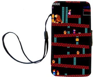 Rikki KnightTM Retro Donkey Kong PU Leather Wallet Type Flip Case with Magnetic Flap and Wristlet for Apple iPhone 4 & 4s: Cell Phones & Accessories