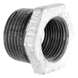 LDR Industries 3/4 in. x 1/2 in. Galvanized Iron MPT x FPT Bushing 311 B 3412