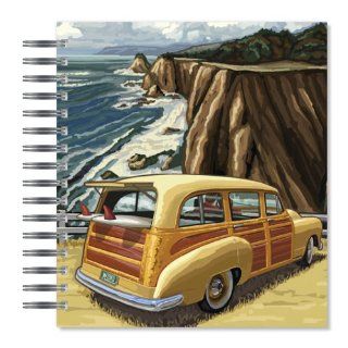 ECOeverywhere Getaway Surf Picture Photo Album, 18 Pages, Holds 72 Photos, 7.75 x 8.75 Inches, Multicolored (PA11802) : Wirebound Notebooks : Office Products