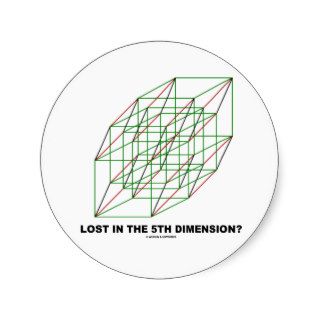 Lost In The Fifth Dimension? Stickers
