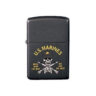 Marines Mess With The Best, Die Like The Rest Zippo Lighter: Clothing