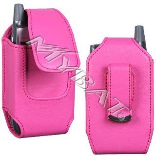 High Quality Hot Pink Leather Vertical Stylish Carry Case Pouch with Magnetic Closing Flap for HTC 3125, Shadow, Tilt 2, Touch Pro2 CDMA Sprint,Verizon, Touch Pro2 GSM, LG AX830, CU500, VX8800, Motorola A555 Devour, A855 Droid, MB200 CLIQ, V950, Pantech C5
