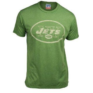 New York Jets Men's Vintage Short Sleeve T Shirt (Kelly, Large) : Fashion T Shirts : Sports & Outdoors