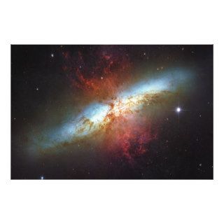 High Rate Star Formation Starburst Galaxy M82 Art Photo