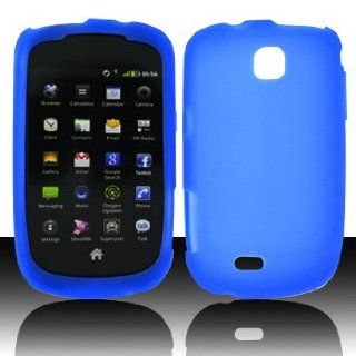 Blue Soft Silicon Skin Case Cover for Samsung Dart T499: Cell Phones & Accessories