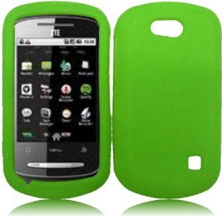 For ZTE Groove X501 Silicone Jelly Skin Cover Case Neon Green Accessory Cell Phones & Accessories