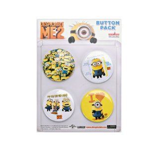 Despicable Me 2 Minion 4 Pack Button Set: Jewelry
