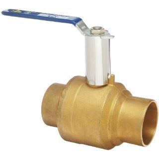 Milwaukee Valve BA 485B xH Series Brass Ball Valve with Extension Stem, Two Piece, Inline, Lever, 1" Solder End: Industrial Ball Valves: Industrial & Scientific