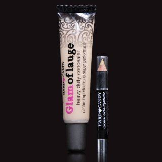 Hard Candy Glamoflauge HEAVY DUTY CONCEALER with pencil (Ultra Light shade 487) : Makeup : Beauty